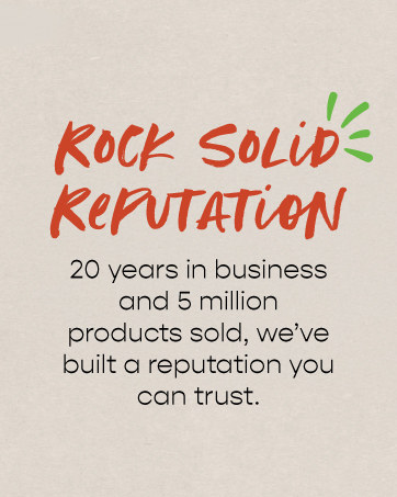 rock solid reputation 20 years in business 
