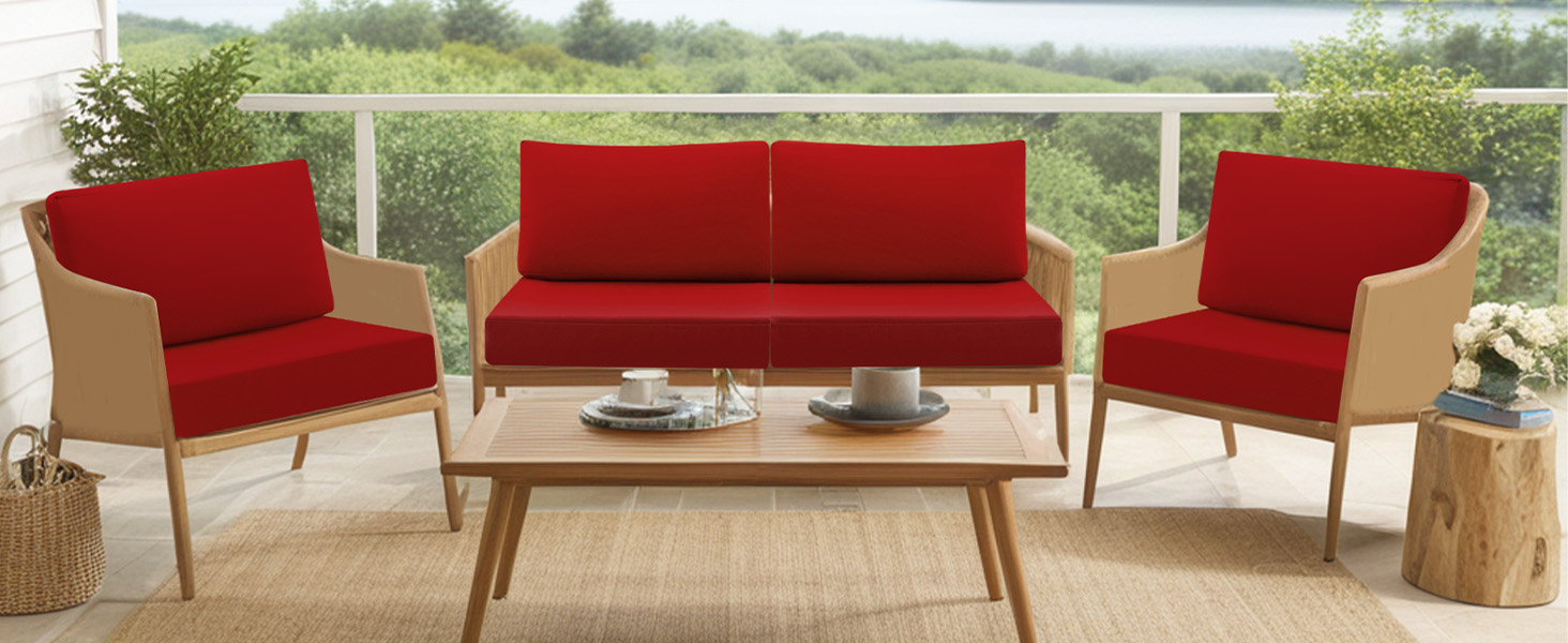 idee-home Outdoor Cushions for Patio Furniture 26.5x26.5