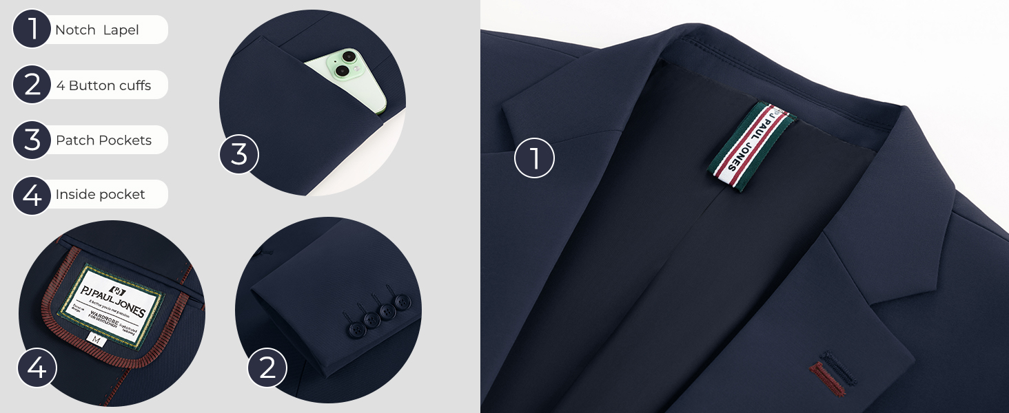 Men Blazer Details