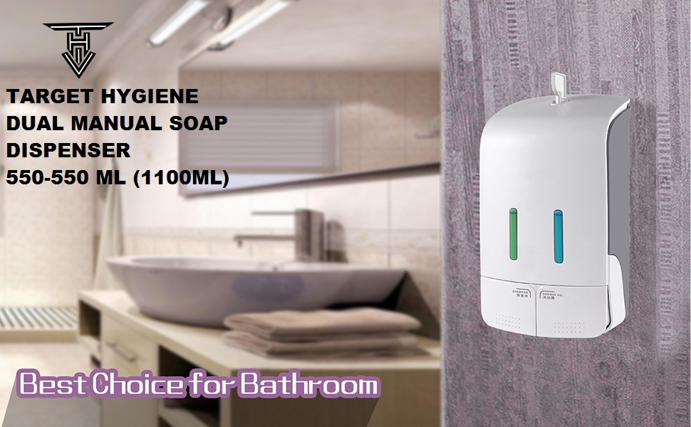 TARGET HYGIENE Manual Soap Dispenser Wall Mounted Manual Shampoo Shower