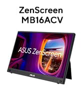 ASUS ZenScreen 15.6” 1080P Portable Monitor (MB16ACV) - Full HD, IPS, Eye Care, Flicker Free, Blu...