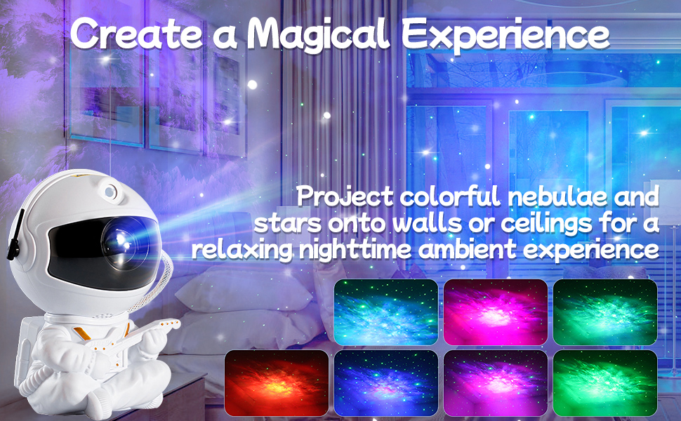 Astronaut Galaxy Projector, Star Projector Galaxy Light for
