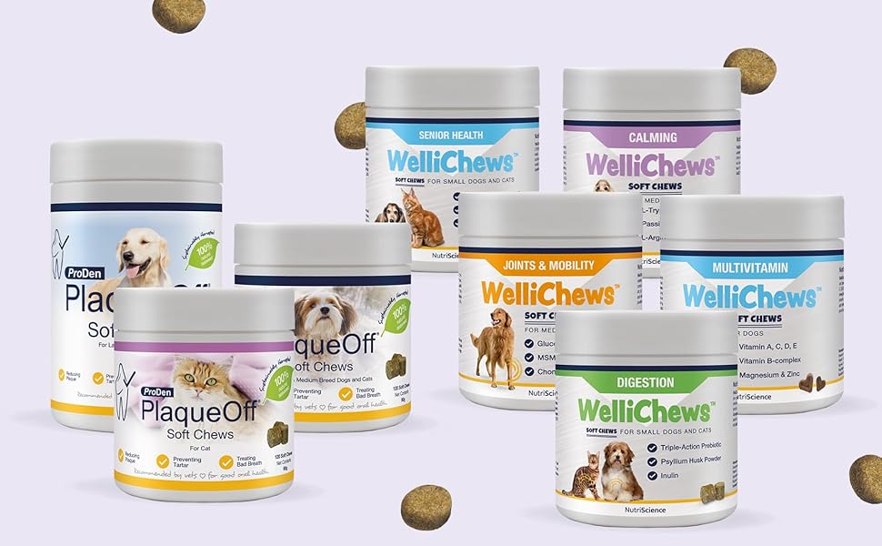 Wellichews Calming Chews For Dogs and Cats - Seperation Anxiety Relief for Dogs - Puppy, Small Dog & Cat Calming Treats for Chronic or Acute Anxiety & Behaviour Problems 23 banner