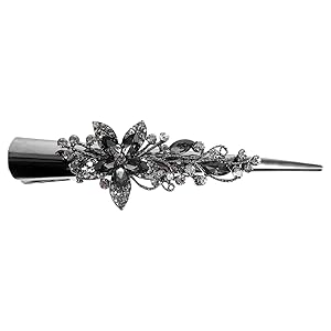 Amazon.com : FRCOLOR Vintage Large Rhinestone Metal Duckbill