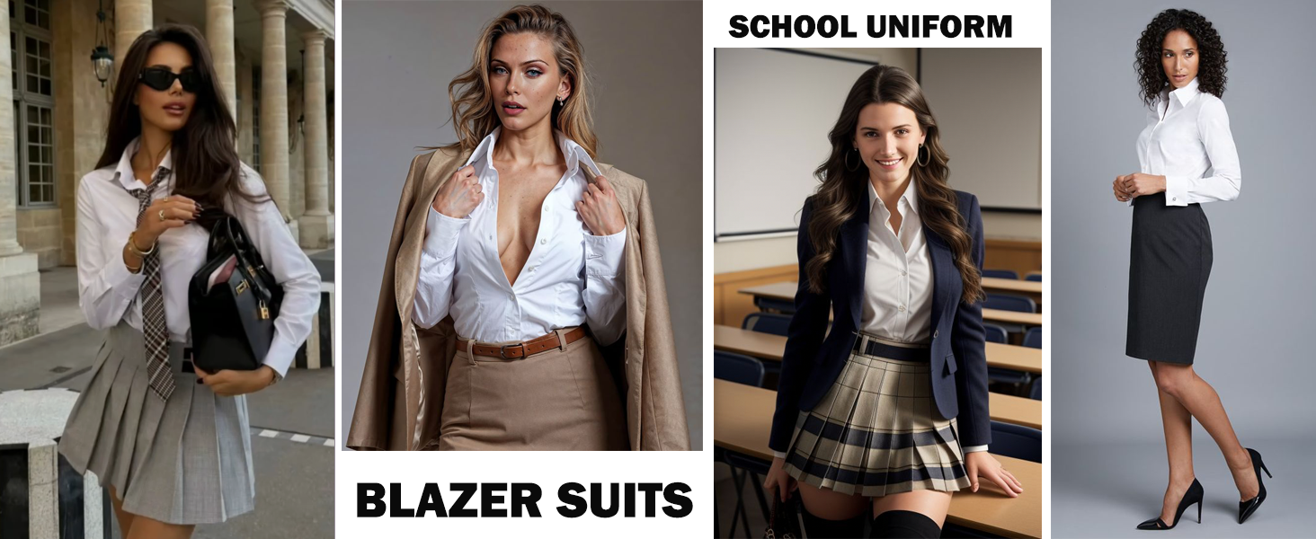 white button down shirt women