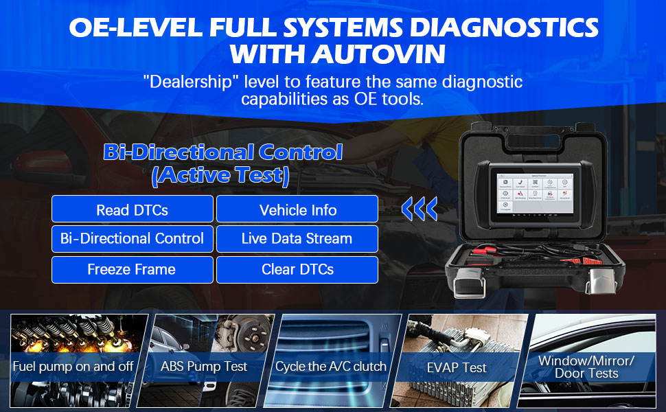 XTOOL InPlus IP819 Car Diagnostic Tool, ECU Coding, BiDirectional Control & 31+ Services OBD2