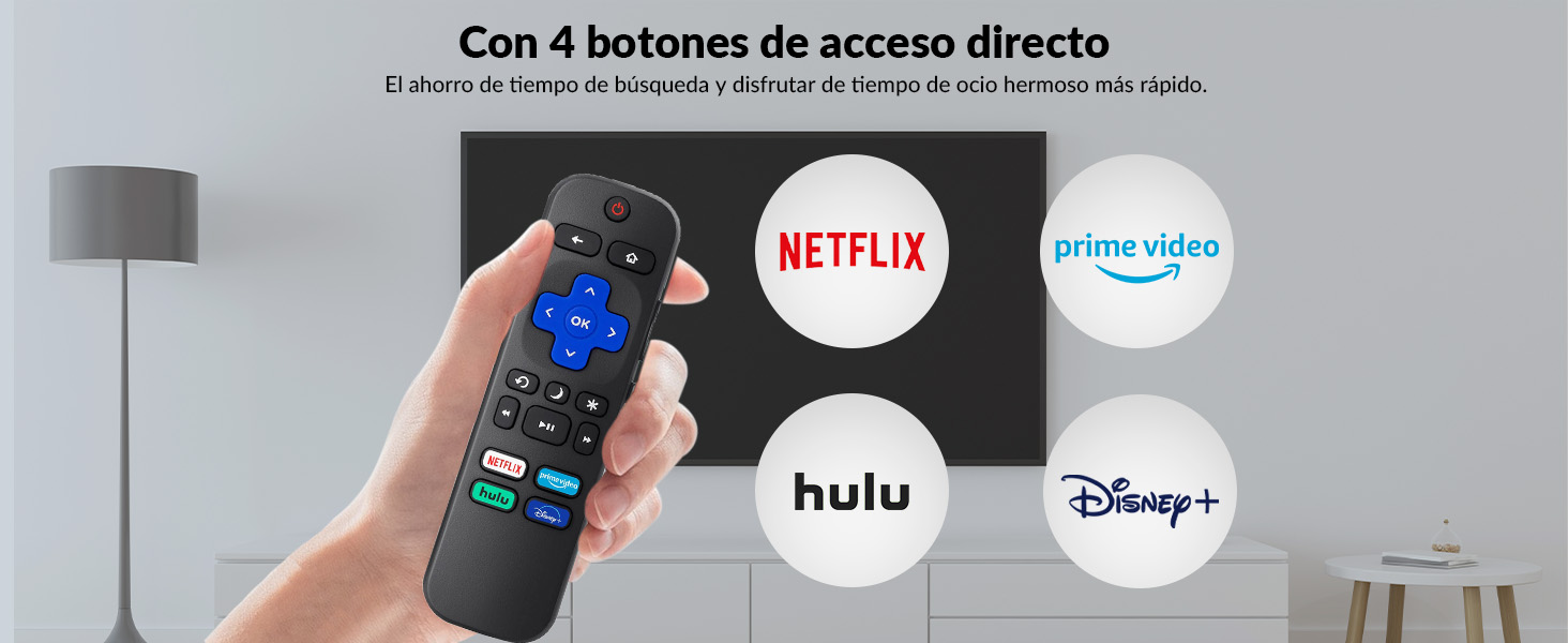 control remoto roku smart tv