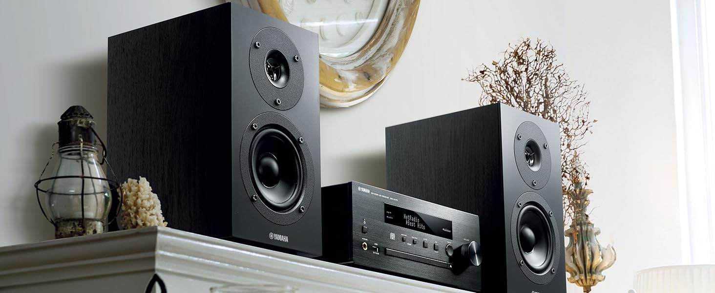 Yamaha NS-BP150 Pair of Bookshelf Speakers with 2-Way Bass Reflex ...