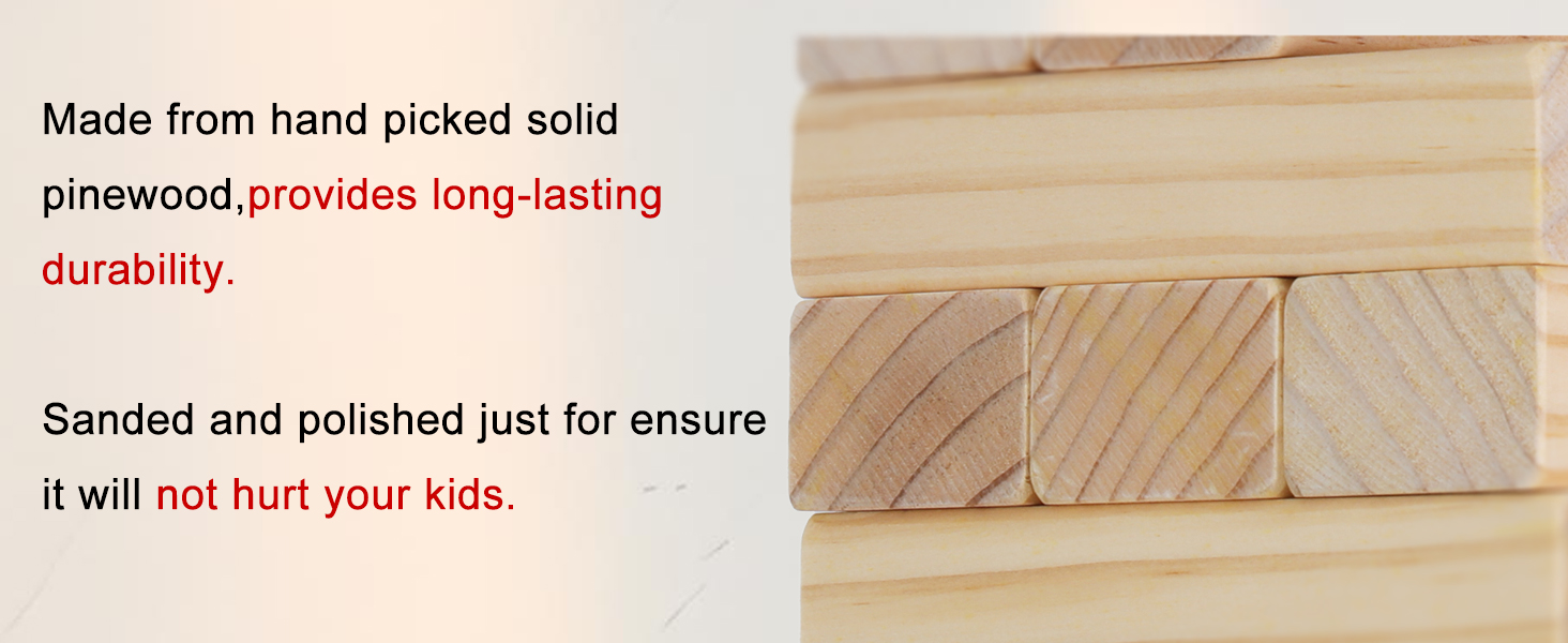 outdoor jenga giant game