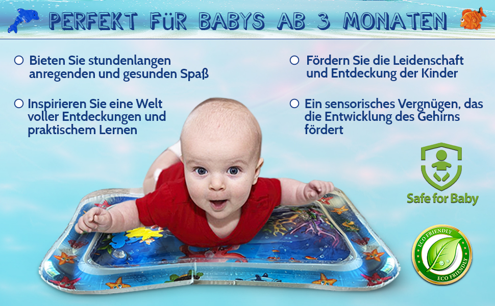 Water Mat Baby Water Mat Baby BPA Free Baby Toy for 3 6 9 Months Baby