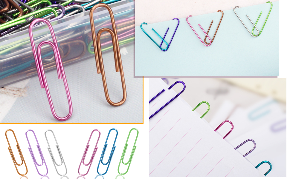 Paper Clips,Deoot 200 PCS Medium Size Paper Clips Smooth
