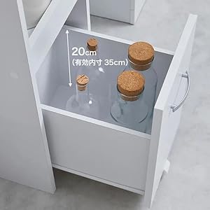 Amazon｜LOWYA ロウヤ 食器棚 キッチン収納 収納 おしゃれ 幅32.7cm