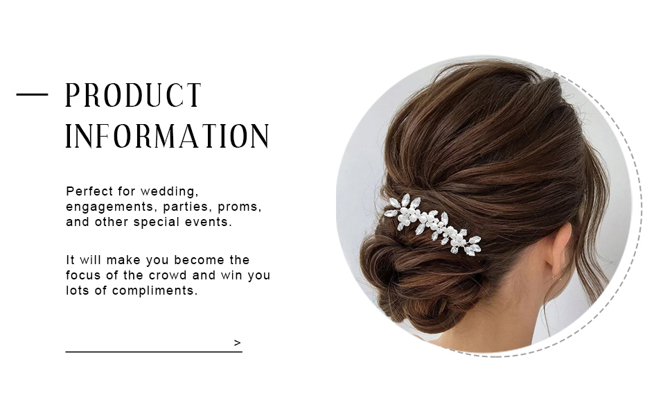 Hair accessories for women brides