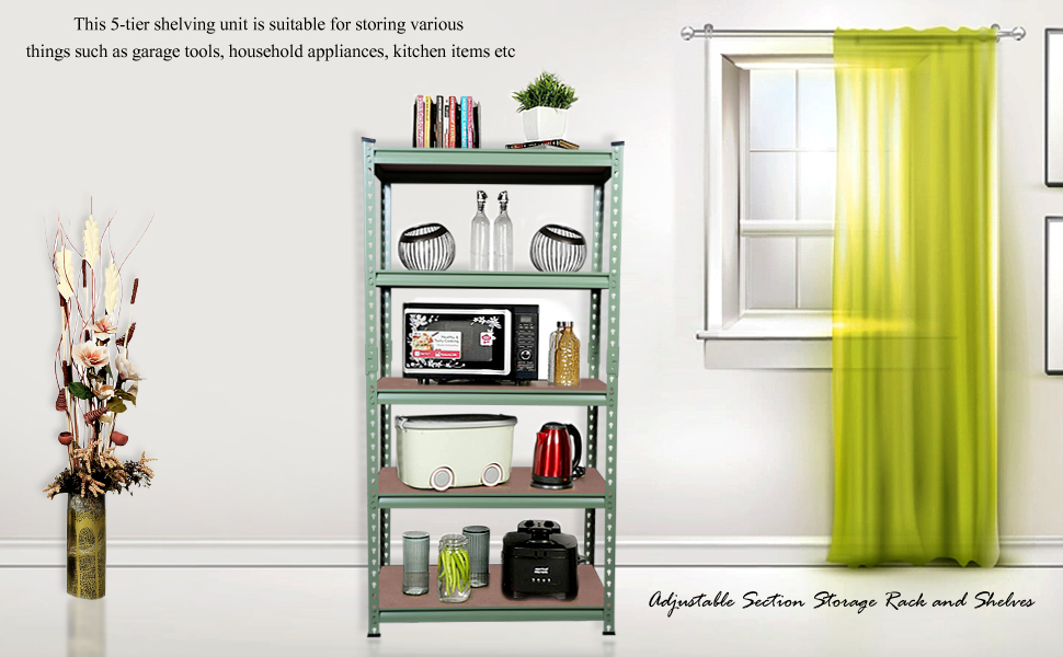 Utility Rack Garage Shelves Display Rack Steel Boltless Rivet Rack