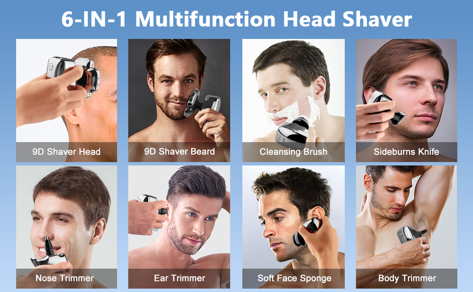 multifuntion head shaver