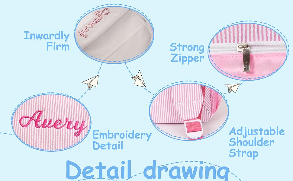 MT WORLD Monogram Backpack Toddler Backpack Personalized