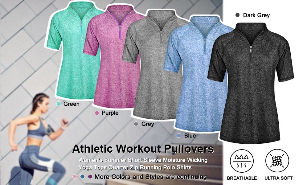 Quarter Zip Workout Yoga Pullover 2