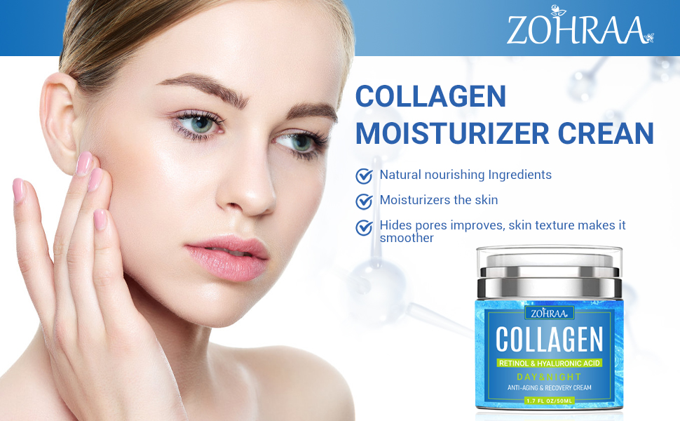 Face Moisturizer Collagen Cream Anti Aging Neck and