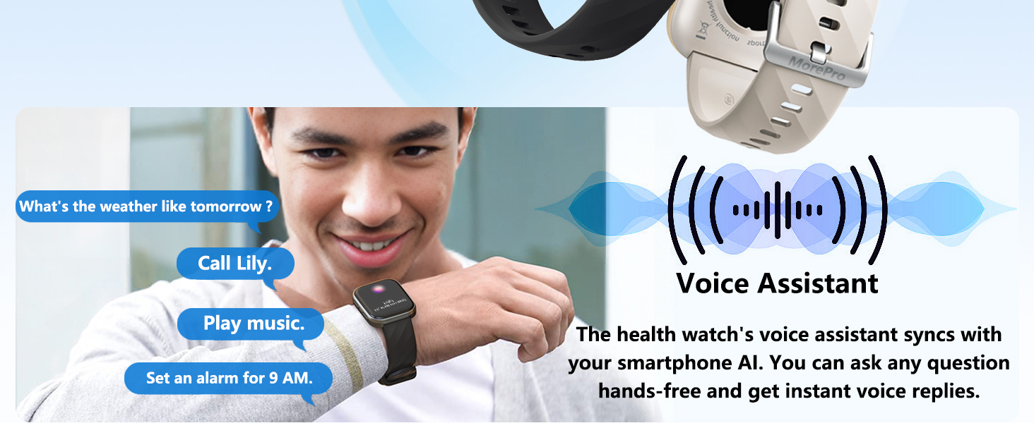 Morepro Smart Watch 남자 여자 대답
