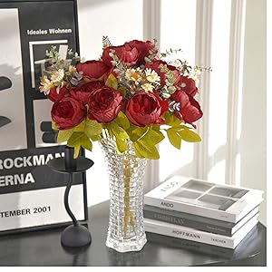 artificial peony bouquet