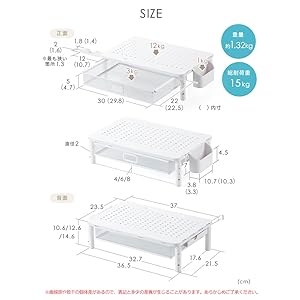 Amazon.co.jp: イーサプライ モニター台 引き出し A4 スマホ
