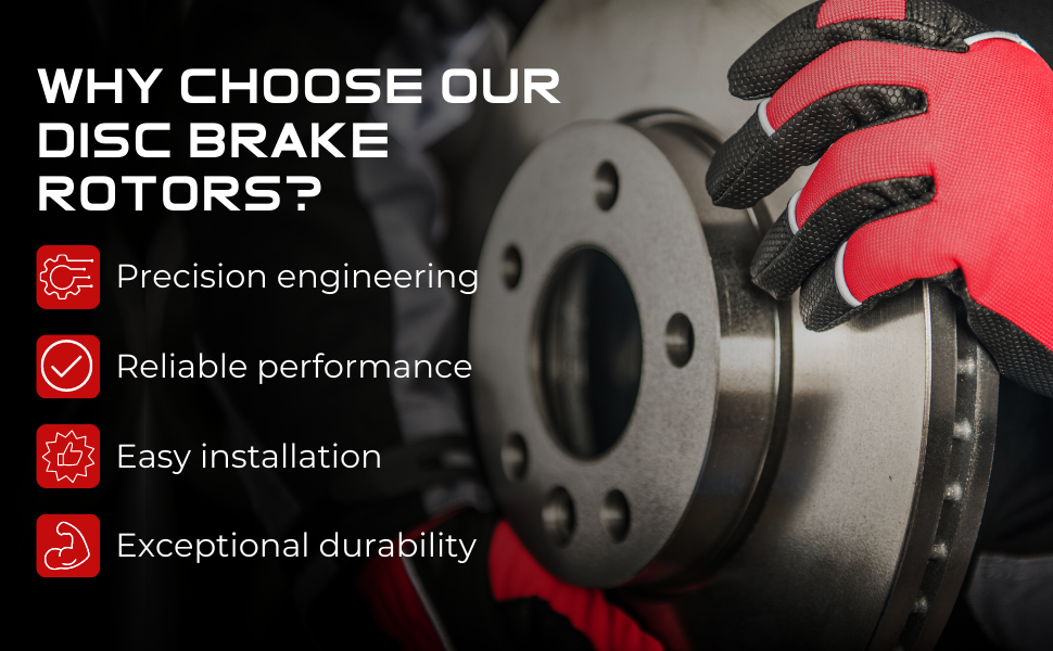 Front Disc Brake Rotor Set Tectonic EcoPro Premium Front Disc Brake Rotor Set Front Disc