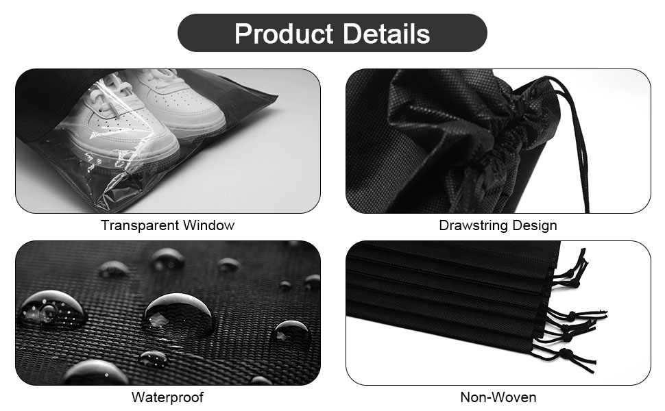 GAOHAN 10 Pcs Travel Shoe Bag,Shoe Bags,Shoe Bags for Travel,Drawstring ...