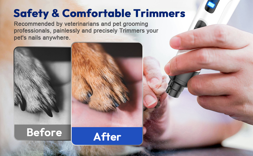 Amazon papifeed dog nail grinder with 2 led light3speed