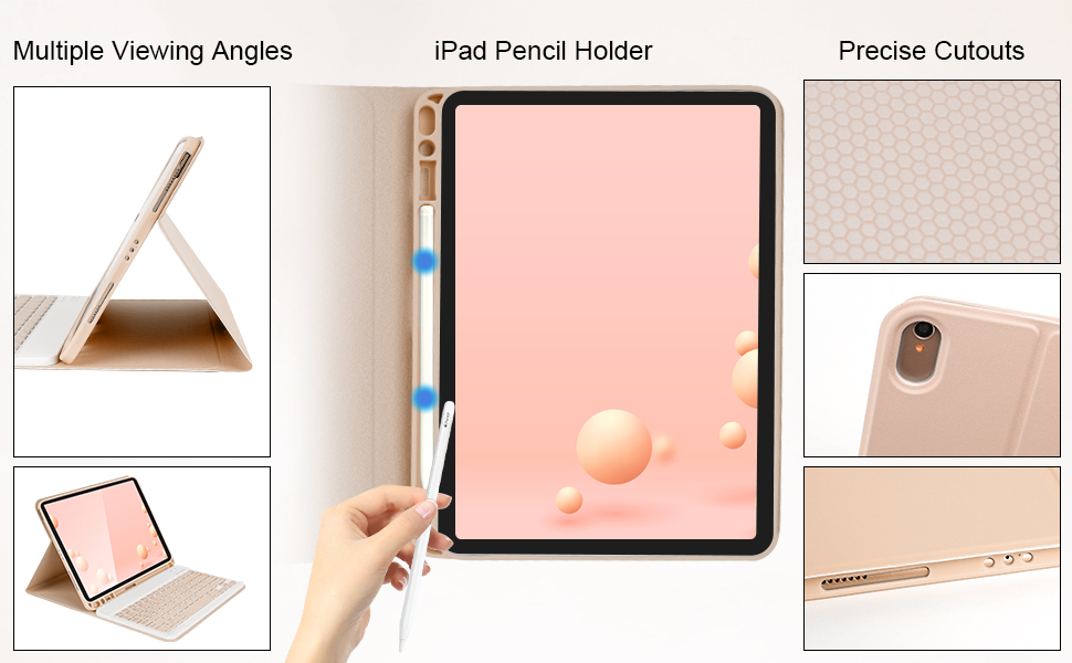 LAMA Keyboard Case for iPad 10th Generation 10.9 inch 2022 (A2696/A2757