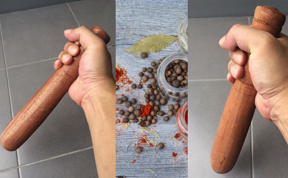pestle only, spice grinder, wooden pestle, thai mortar and pestle, wood muddler