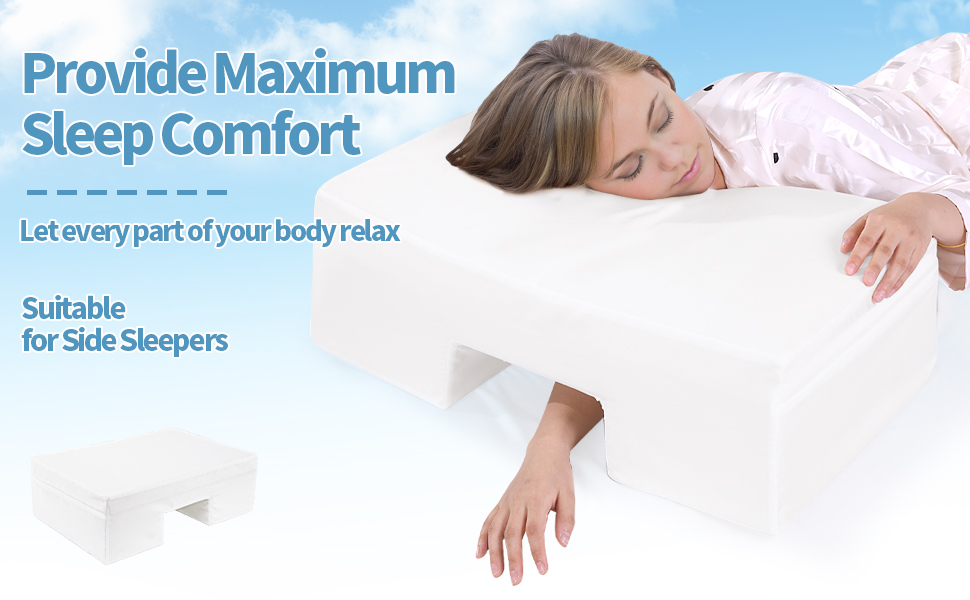 HOMBYS Side Sleeper Pillow with Arm Hole, Super Firm Support for No Arm Pressure, Neck & Shoulder Pain Relief, Suitab 3c2e5eb5 89e1 4c00 9f84 27068ec12bd4. CR0,0,970,600 PT0 SX970 V1