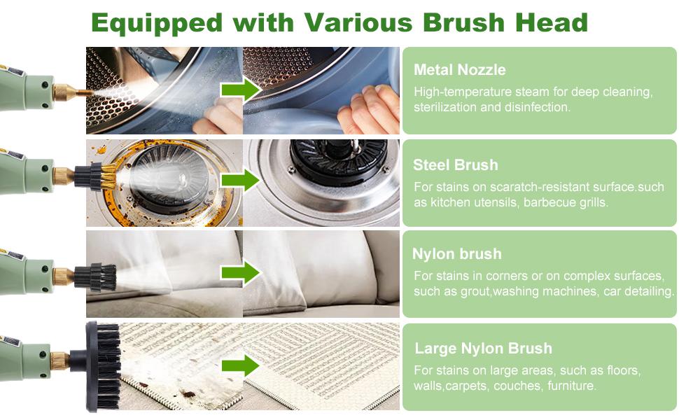 various brush head