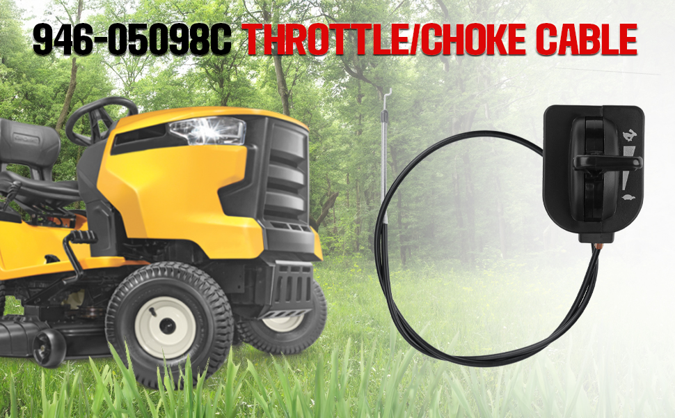 94605098c Throttle Choke Cable Compatible with MTD Cub