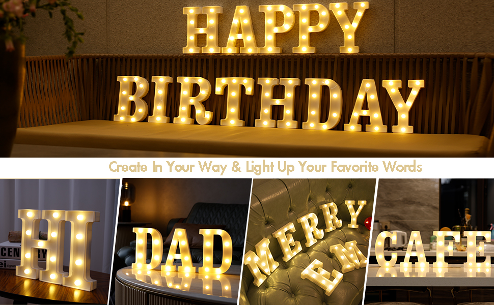 Led Marquee Light Up Letters, 26 Alphabet Light Up Letter