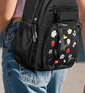 Prokva Ita Bag Crossbody Pin Display Sling Bag with Insert, Ita Chest Pack Backpack with Clear Po...