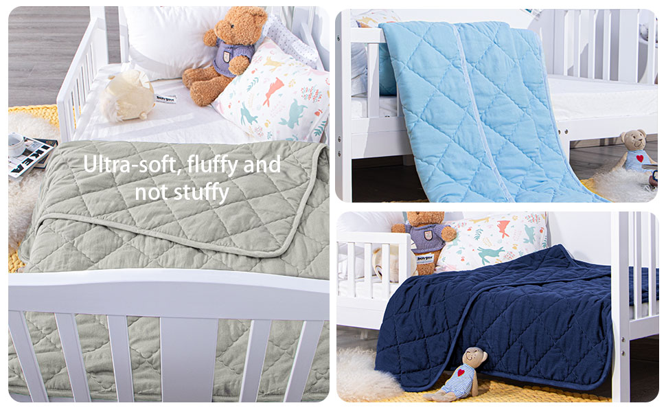 NTBAY Down Alternative Toddler Comforter, Lightweight and