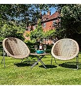 Dawsons Living Faux Rattan Bistro Set - Choice of Colours - Conservatory Garden Patio and Decking...