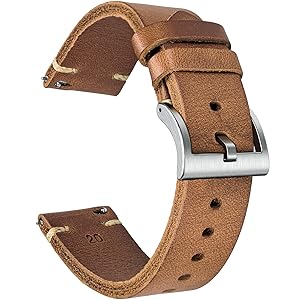 Amazon.co.jp: 時計バンド 本革腕時計バンド 18mm ワイン色
