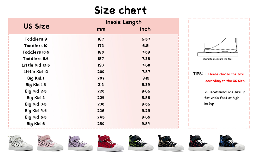 Kids High Top Canvas Sneakers