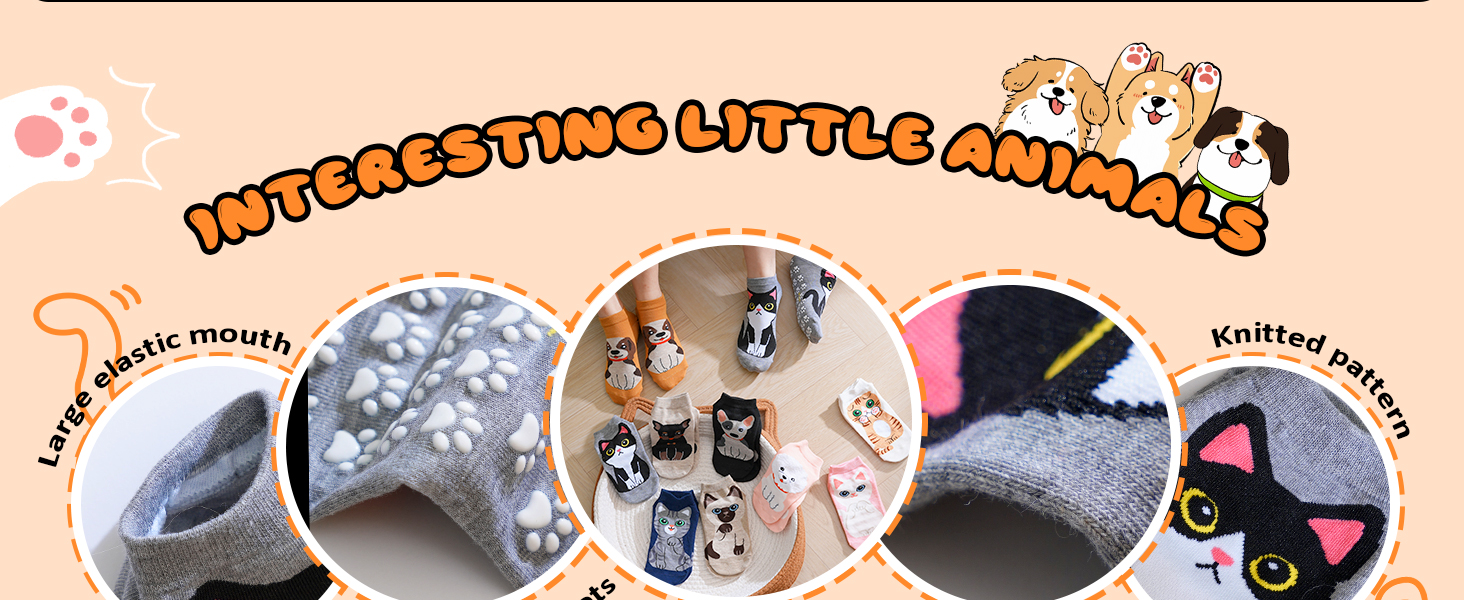 cute funny cartoon pilates socks