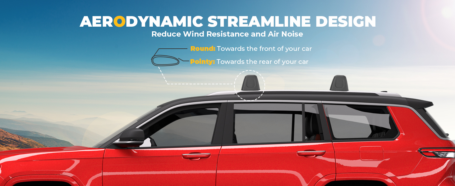 BougeRV Heavy Duty Roof Rack Cross Bars Compatible with