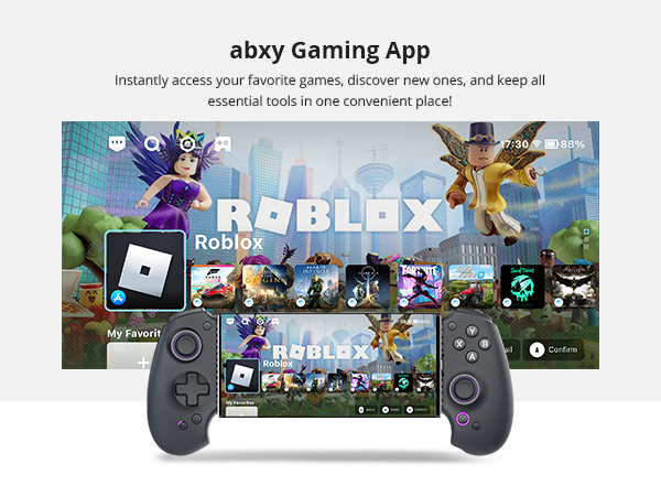 abxylute S9 モバイルコントローラー、ブラック、Android/iOS abxylute S9 Mobile Controller [Free Shipping]