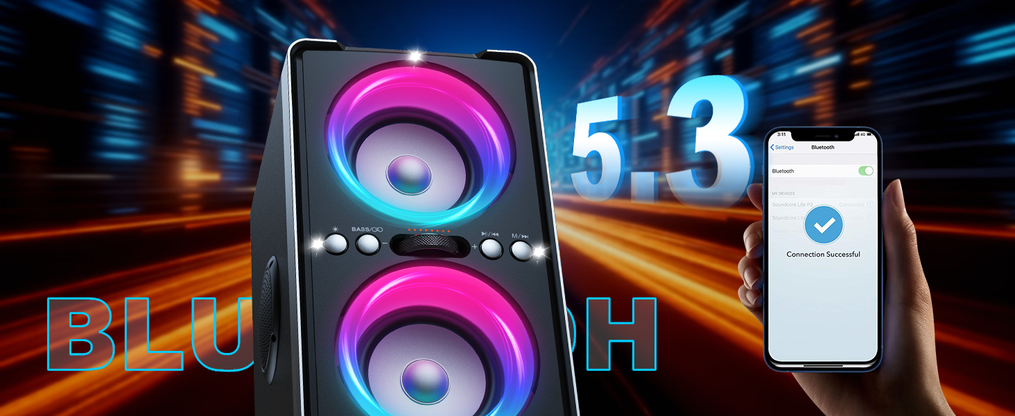 200 watt speaker bluetooth wireless quick connet for DJ party