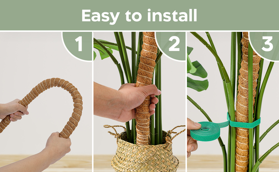 KBrands 2 Pack Moss Pole 46'' Monstera Plant Support