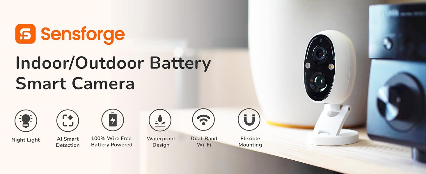 Indoor/Outdoor Battery Smart Camera
