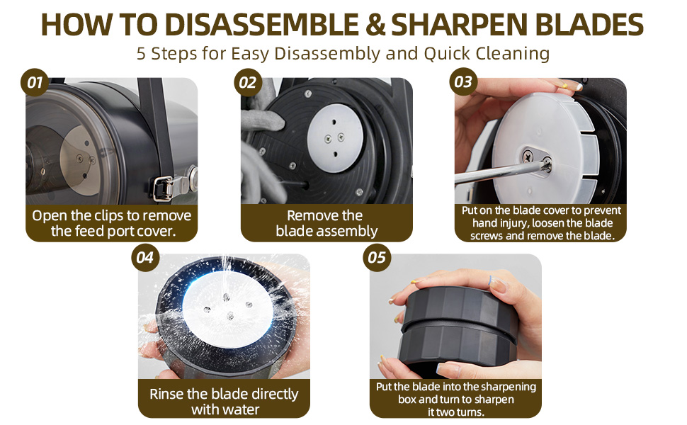 HOW TO DISASSEMBLE &amp; SHARPEN BLADES
