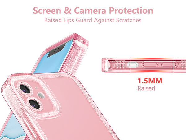 ZTOFERA Designed for iPhone 11 6.1 inch,Sparkly Cute Clear