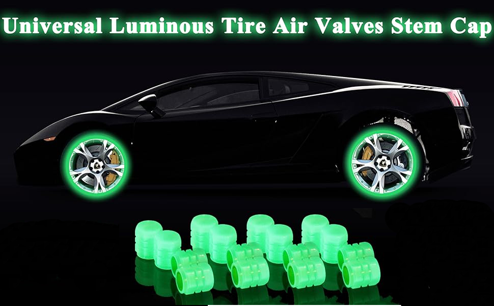 Bike Valve Caps, Bicycle Tire Valve Caps, Universal Bike valve Caps, Radium Car Valve Caps, 