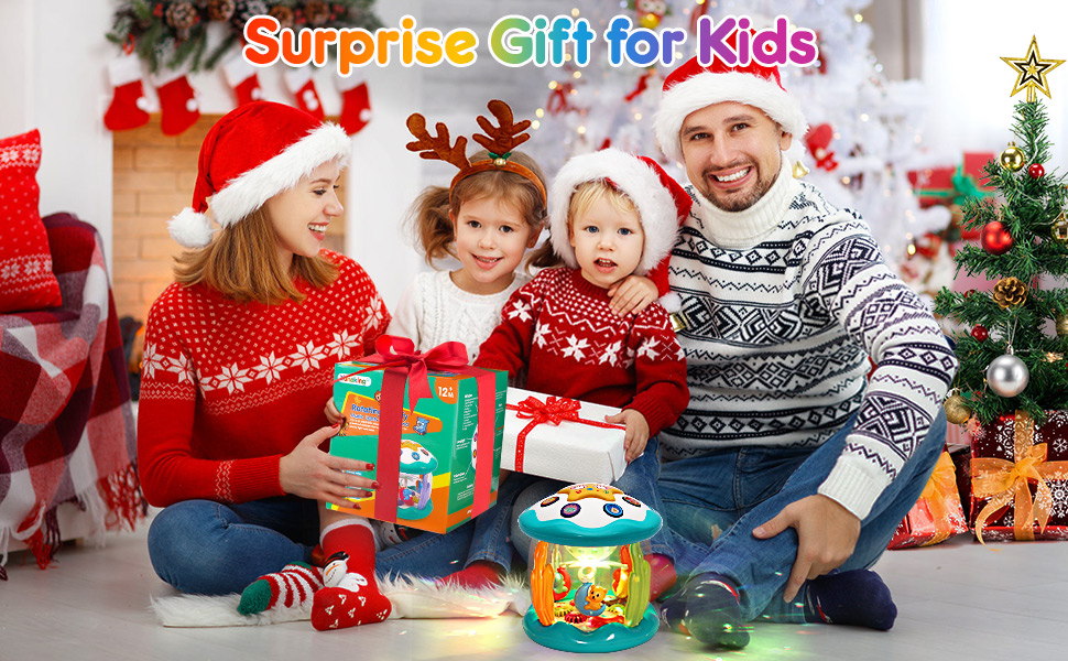 Baby Toys 6 to 12 Months Animal Rotating Light Up Toys for