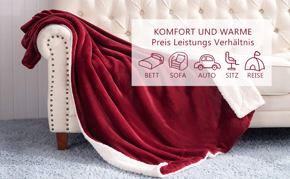 Kuscheldecke Doppelschicht